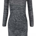 Tmavě šedé žíhané šaty Haily´s Eileen