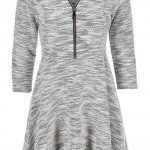 Teplé zimní šedé šaty na zip Haily´s Hazzy