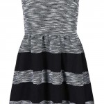 Úpletové černo-šedé žíhané šaty Haily´s Giorgia