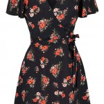 Černé květované letní šaty Miss Selfridge