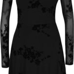 Černé květované šaty ONLY Nadi