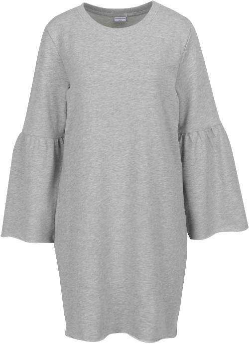Oversized mikinové žíhané šaty