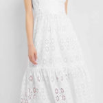 DLouhé bílé krajkové maxi šaty Orsay