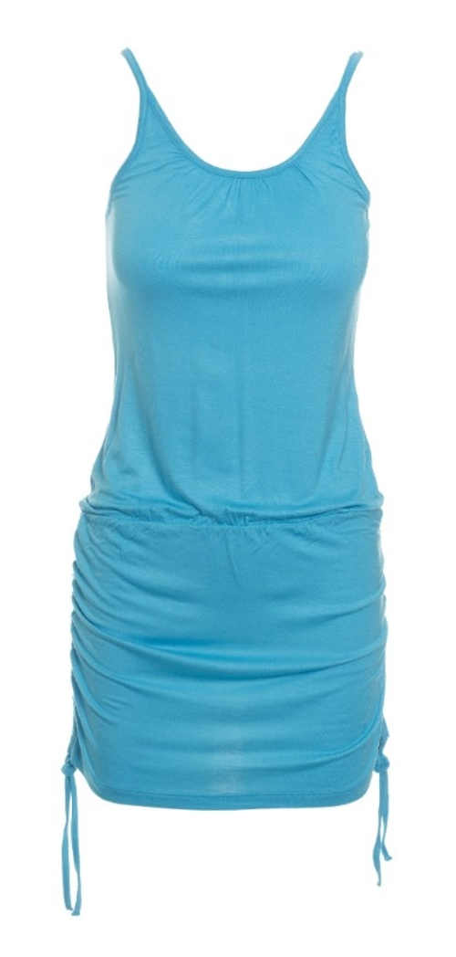 Modré letní dámské šaty levně