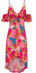 Letní šaty s odhalenými rameny v pestrém barevném provedení