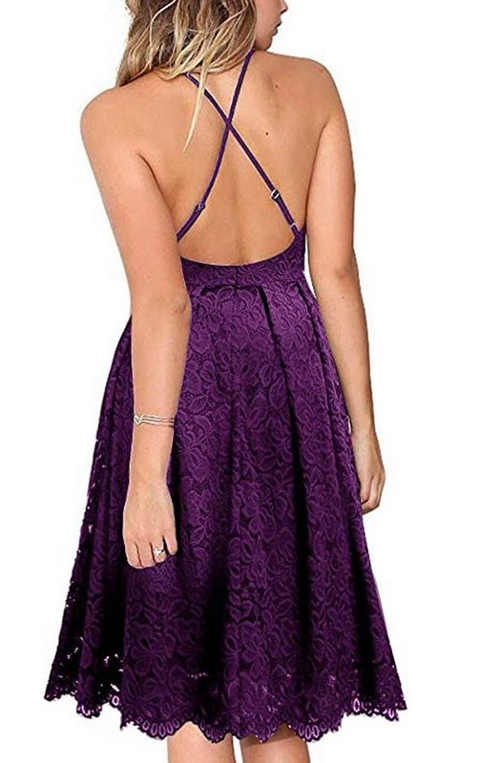 Společenské elegantní šaty ve fialovém provedení