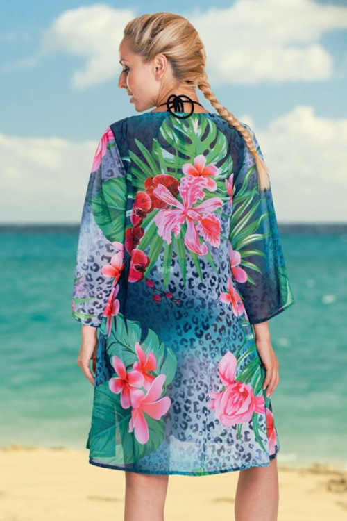 plážové šaty s potiskem