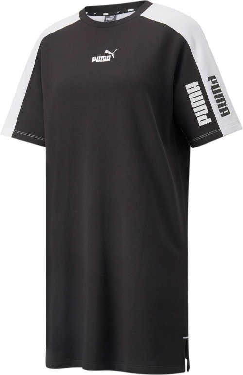 Krátké šaty Puma sportovního střihu v černo-bílé kombinaci