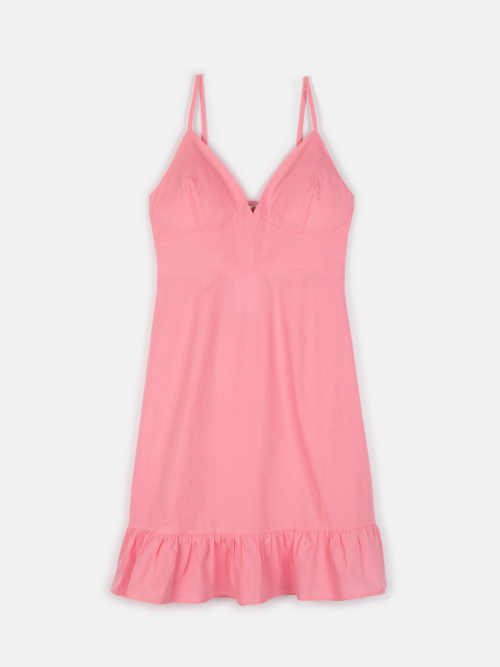 letní šaty v růžovém provedení