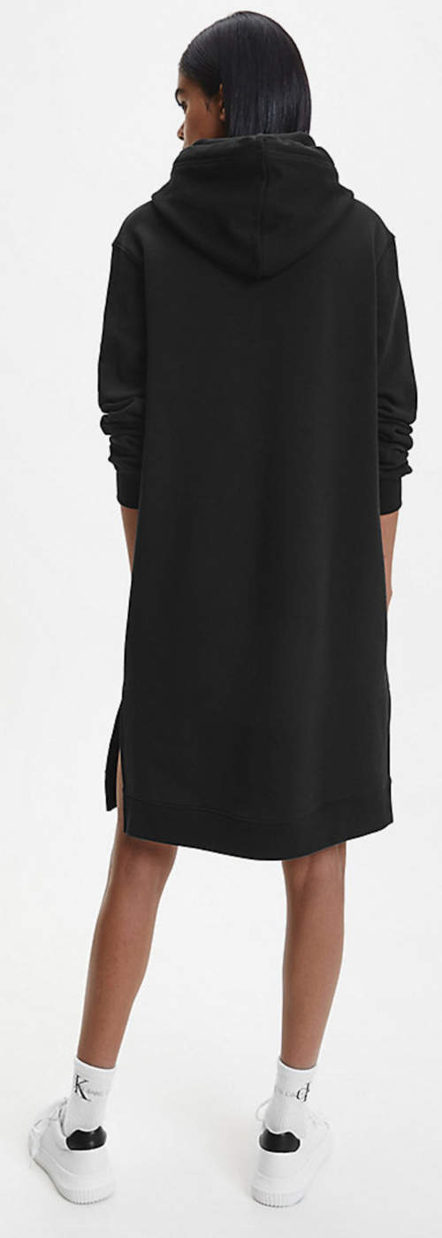 Zimní mikinové dámské šaty Calvin Klein s kapucí