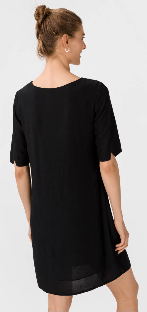 Černé dámské mini šaty Desigual s krátkým rukávem