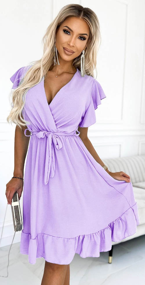 Levné fialové šaty pro svatební matky